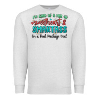 Oatmeal Heather im  kind of a mix of sweetheart and smartass Premium Sweatshirt - MaliasSmallBusiness
