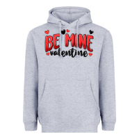 Heather Grey be mine valentine Heavyweight Hoodie - MaliasSmallBusiness