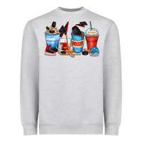 Hockey Begins After Coffee Cups Heavyweight Sweatshirt | Teevron