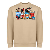 Mushroom hockey begins after coffee cups Heavyweight Sweatshirt - Zillion Design Studio