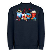 Navy hockey begins after coffee cups Heavyweight Sweatshirt - Zillion Design Studio