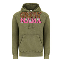Vintage Olive groovy mama Vintage Hoodie - texasbilliewilder