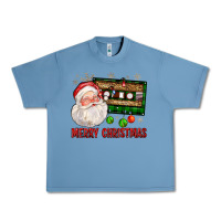 Pebble Blue Merry christmas santa cassette Urban Heavy Tee - FaDigitalArtStudio