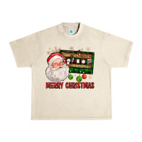 Sandshell Merry christmas santa cassette Urban Heavy Tee - FaDigitalArtStudio