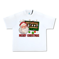White Merry christmas santa cassette Urban Heavy Tee - FaDigitalArtStudio