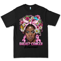 Black breast cancer warrior black woman Premium Tee - BarkalooDesign