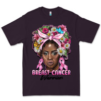 Plum breast cancer warrior black woman Premium Tee - BarkalooDesign