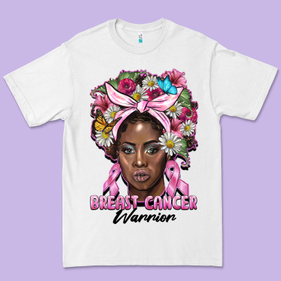 Breast Cancer Warrior Black Woman Premium Tee Designed By Barkaloodesign