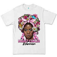White breast cancer warrior black woman Premium Tee - BarkalooDesign