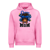 Cheer Mom Afro Messy Bun Urban Hoodie | Teevron