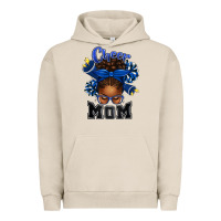 Pigment French Oak Cheer Mom Afro Messy Bun Urban Hoodie - texasbilliewilder