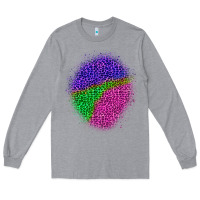 Heather Grey halloween leopard patch 1 Long Sleeve Tee - BundleAndBundleShop