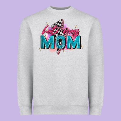 Hot Mess Mom Heavyweight Sweatshirt Designed By Zillion Design Studio