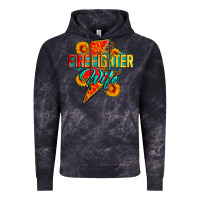 Cloud Black firefighter wife with lightning bolt Vintage Hoodie - Zillion Design Studio