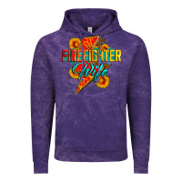 Cloud Purple firefighter wife with lightning bolt Vintage Hoodie - Zillion Design Studio
