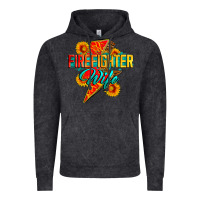 Vintage Black firefighter wife with lightning bolt Vintage Hoodie - Zillion Design Studio