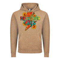 Vintage Coffee firefighter wife with lightning bolt Vintage Hoodie - Zillion Design Studio