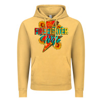 Vintage Mustard firefighter wife with lightning bolt Vintage Hoodie - Zillion Design Studio