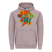 Vintage Zinc firefighter wife with lightning bolt Vintage Hoodie - Zillion Design Studio