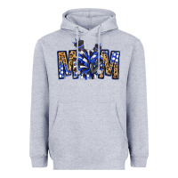 Heather Grey cheer mom Heavyweight Hoodie - NancyCooperArtShop