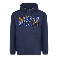 Navy cheer mom Heavyweight Hoodie - NancyCooperArtShop