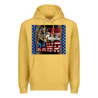 Western Red White Rawr Dinosaur Premium Hoodie | Teevron
