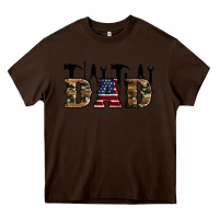 Chocolate Brown fathers day Heavy Core Tee - Artiststas