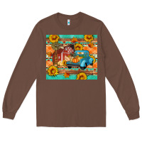 Chestnut Farm life fall barn and truck Long Sleeve Tee - Artiststas