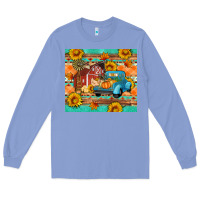Colony Blue Farm life fall barn and truck Long Sleeve Tee - Artiststas