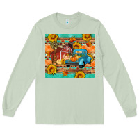 Matcha Farm life fall barn and truck Long Sleeve Tee - Artiststas