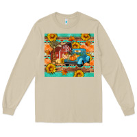 Mushroom Farm life fall barn and truck Long Sleeve Tee - Artiststas
