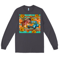 Smoke Farm life fall barn and truck Long Sleeve Tee - Artiststas