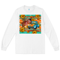 White Farm life fall barn and truck Long Sleeve Tee - Artiststas