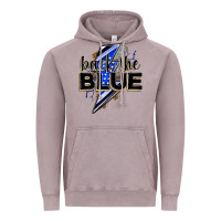 Vintage Zinc back the blue with lightning bolt Vintage Hoodie - Zillion Design Studio