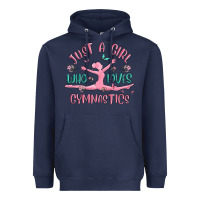 Navy just a girl who loves gymnastics Heavyweight Hoodie - MaliasSmallBusiness