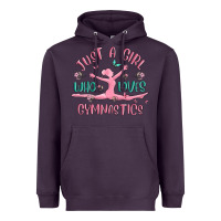 Just A Girl Who Loves Gymnastics Heavyweight Hoodie | Teevron