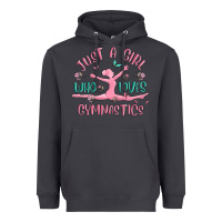 Smoke just a girl who loves gymnastics Heavyweight Hoodie - MaliasSmallBusiness