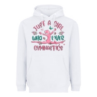 White just a girl who loves gymnastics Heavyweight Hoodie - MaliasSmallBusiness