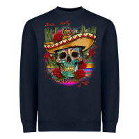 Navy mexican skeleton Heavyweight Sweatshirt - CTS Tumbler Store