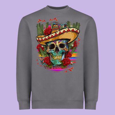 Mexican Skeleton Heavyweight Sweatshirt Designed By Cts Tumbler Store