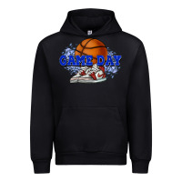 Black Game day Basketball Urban Hoodie - NancyCooperArtShop