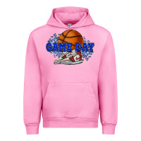 Fuchsia Pink Game day Basketball Urban Hoodie - NancyCooperArtShop