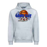 Heather Grey Game day Basketball Urban Hoodie - NancyCooperArtShop