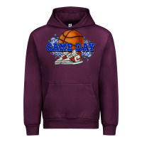 Mauve Wine Game day Basketball Urban Hoodie - NancyCooperArtShop