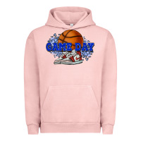 Pigment Salmon Game day Basketball Urban Hoodie - NancyCooperArtShop