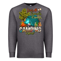 Charcoal Heather fires friends drinks camping crew Premium Sweatshirt - NancyCooperArtShop
