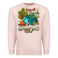 Pale Pink fires friends drinks camping crew Premium Sweatshirt - NancyCooperArtShop