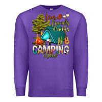 Purple fires friends drinks camping crew Premium Sweatshirt - NancyCooperArtShop