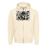 Sandshell cowhide background Zipper Hoodie - BarkalooDesign