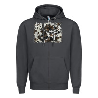 Smoke cowhide background Zipper Hoodie - BarkalooDesign